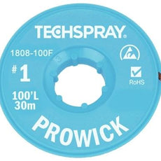 Techspray Pro Wick White #1 Braid - 100' AS - 1808-100F