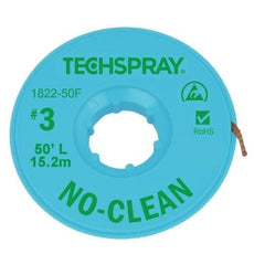 Techspray No-Clean Green #3 Braid - 50' AS - 1822-50F