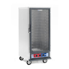 C5 1 Series Holding Cabinet, 3/4 Height, Proofing Module, Full Length Clear Door, Fixed Wire Slides