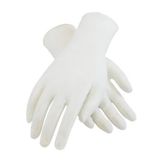 Single Use Class 100 Cleanroom Nitrile Glove with Finger Textured Grip - 9.5", White, X-Large - 100-332400/XL