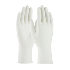 Single Use Class 10 Cleanroom Nitrile Glove with Finger Textured Grip - 12", White, Medium - 100-333010/M