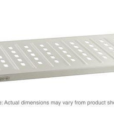 Metro 1424LS Super Erecta Solid Shelf, Louvered/Embossed Stainless Steel, 14" x 24"