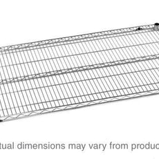 Metro Super Erecta 1424NS Industrial Wire Shelf, Polished Stainless Steel, 14" x 24"