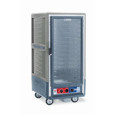 C5 3 Series Holding Cabinet with Insulation Armour, 3/4 Height, Moisture Module, Full Length Clear Door, Fixed Wire Slides, 220-240V, 1681-2000W, Gray