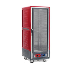 C5 3 Series Holding Cabinet with Insulation Armour, Full Height, Combination Module, Full Length Clear Door, Universal Wire Slides, 220-240V, 1681-2000W, Red