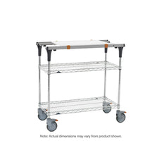 PrepMate MultiStation with Accessory Pack 1, 24", Brite Zinc Wire top and bottom shelves with Chrome posts
