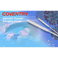 Coventry 66000ST Sterile Flocked Sampling Swab (Bag of 500)