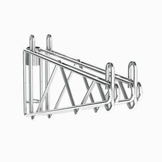 Metro 2WS18C Super Erecta Post-Type Wall Mount Double Shelf Support for 18" Wide Shelves, Chrome