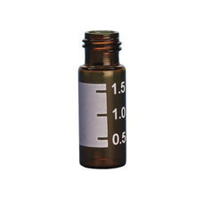 JG Finneran 2.0 ml Amber R.A.M. Glass Vial, 9mm Thread Top with White Graduated Spot (box of 100) -32009E-1232A-100