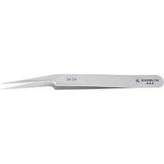 Excelta 5A-SA Very Fine Offset Tapered Tip Neverust Anti-Magnetic Stainless Steel Microscopy Tweezer