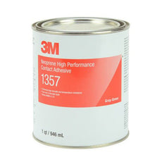 3M 1357 Neoprene High Performance Contact Adhesive Solvent Gray 1 qt Can - 1357 GRAY 1 QUART