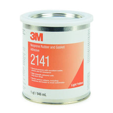 3M 2141 Neoprene Rubber and Gasket Adhesive Solvent Light Yellow 1 qt Can - 2141 1 QUART