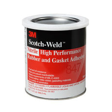 3M 847 Nitrile High Performance Rubber and Gasket Adhesive Solvent Brown 1 gal Pail - 847 1 GALLON CONTAINER