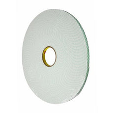 3M 4004 Foam Tape Double Coated Urethane White 0.5 in x 5 yd Roll - 4004 0.5IN X 5YD