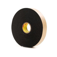 3M 4496B Foam Tape Double Coated Polyethylene Black 0.75 in x 5 yd Roll - 4496B 3/4IN X 5YD