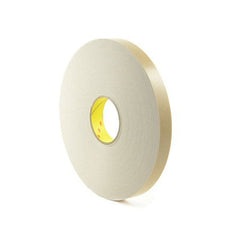 3M 4496 Foam Tape Double Coated Polyethylene White 0.5 in x 5 yd Roll - 4496W 0.5IN X 5YD