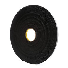 3M 4508 Foam Tape Single Coated Black 0.5 in x 36 yd Roll - 4508 BLK 1/2IN X 36YDS