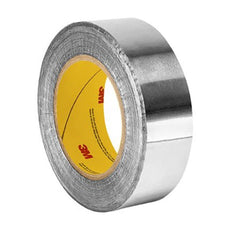 3M 433 Foil Tape High Temp Aluminum Silver 1 in x 5 yd Roll - 433 1IN X 5YD