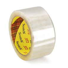 3M Scotch 372 Box Sealing Tape Transparent 48 mm x 50 m Roll - 372 48MM X 50M TRANSPARENT