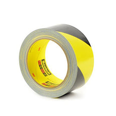 3M 5702 Safety Stripe Vinyl Tape Black and Yellow 2 in x 36 yd Roll - 5702 2IN X 36YDS