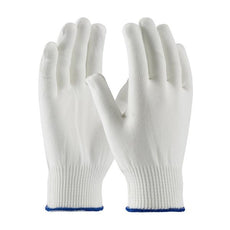 Light Weight Seamless Knit Stretch Polyester Clean Environment  Glove - Silicone-Free, White, Medium - 40-230M