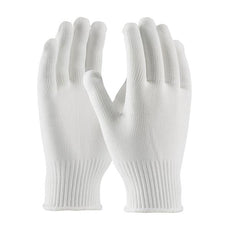 Medium Weight Seamless Knit Stretch Polyester Clean Environment Glove - 10 Gauge, White, Small - 40-C2210/S