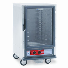 C5 1 Series Holding Cabinet, 1/2 Height, Heated Holding Module, Full Length Clear Door, Universal Wire Slides