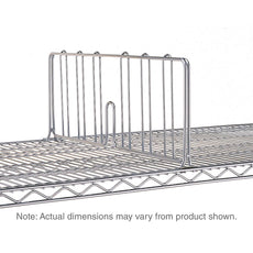 Super Erecta Shelf Divider, Polished Stainless Steel, 8" x 30"