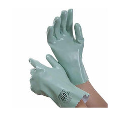 Polyurethane Solvent Glove with Cotton Lining - 13", Green, Medium - 440M