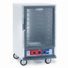 C5 1 Series Holding Cabinet, 1/2 Height, Proofing Module, Full Length Clear Door, Lip Load Aluminum Slides