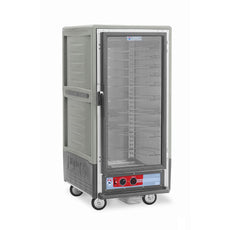 C5 3 Series Holding Cabinet with Insulation Armour, 3/4 Height, Heated Holding Module, Full Length Clear Door, Universal Wire Slides, 220-240V, 1681-2000W, Gray