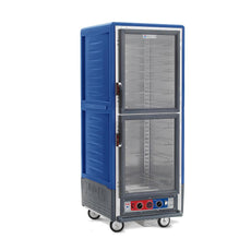C5 3 Series Holding Cabinet with Insulation Armour, Full Height, Combination Module, Dutch Clear Doors, Universal Wire Slides, 120V, 2000W, Blue