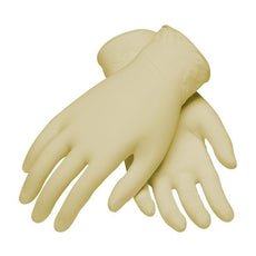 Single Use Class 100 Cleanroom Latex Glove with Fully Textured Grip - 9.5", Natural, Small - 100-322400/S
