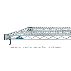 Super Adjustable Super Erecta Wire Shelf, Polished Stainless Steel, 14" x 42"