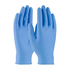 Disposable Nitrile Glove, Powder Free with Textured Grip - 3 mil, Blue, Medium - SQBF09M