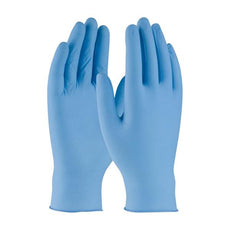 Disposable Nitrile Glove, Powder Free with Textured Grip - 5 mil, Blue, Large - BQF12L