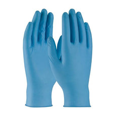 Disposable Nitrile Glove, Powdered with Textured Grip - 8 mil, Blue, X-Large - 8BQP09XL