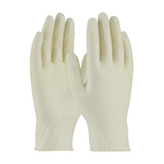 Disposable Nitrile Glove, Powder Free with Textured Grip - 3 mil, White, Large - SQWF09L