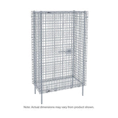 Super Erecta Stationary Security Unit, Polished Stainless Steel, 33.5" x 50.5" x 66.8125"