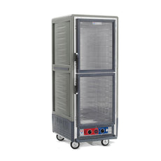 C5 3 Series Holding Cabinet with Insulation Armour, Full Height, Combination Module, Dutch Clear Doors, Fixed Wire Slides, 120V, 2000W, Gray