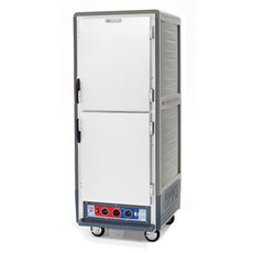 C5 3 Series Holding Cabinet with Insulation Armour, Full Height, Combination Module, Dutch Solid Doors, Lip Load Aluminum Slides, 220-240V, 1681-2000W, Gray