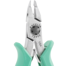 Excelta 7249E Lazer Line Long Nose Optimum Flush Carbon Steel Cutter with Relieved Fine Tip