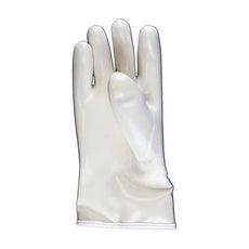 Heat & Cold Resistant Electrostatic Dissipative (ESD) Glove with Silicon Rubber Outer Shell and Nylon Lining - 12", White, Large - 70GL