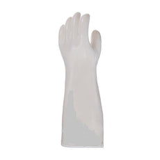 Heat & Cold Resistant Electrostatic Dissipative (ESD) Glove with Silicon Rubber Outer Shell and Nylon Lining - 15", White, Large - 74GL