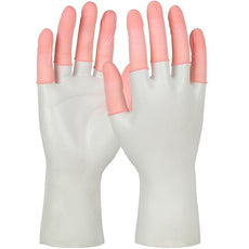 Anti-Static Vacuum Sealed Latex Finger Cots ISO 5 (Class 100), Pink, 2X-Large - 7C-2X