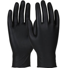 Black Qualatrile NF Nitrile Glove - Bagged, Black, Medium - 84-503