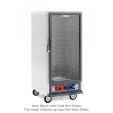 C5 1 Series Holding Cabinet, 3/4 Height, Combination Module, Full Length Clear Door, Lip Load Aluminum Slides
