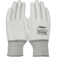 Seamless Knit Stretch Polyester Clean Environment Glove, White, Large - 91-453