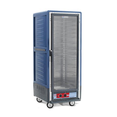 C5 3 Series Holding Cabinet with Insulation Armour, Full Height, Heated Holding Module, Full Length Clear Door, Universal Wire Slides, 120V, 2000W, Blue