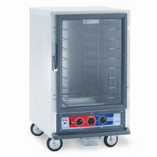 C5 1 Series Holding Cabinet, 1/2 Height, Proofing Module, Full Length Clear Door, Fixed Wire Slides
